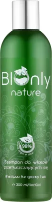 Шампунь BIOnly Nature для жирных волос с зелёным чаем и лецитином, провитамин В5, 300 мл