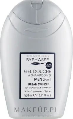 Шампунь и гель для душа для мужчин 2 в 1 Byphasse Men Shower Gel-Shampoo 2in1 Urban Swing, 600 мл