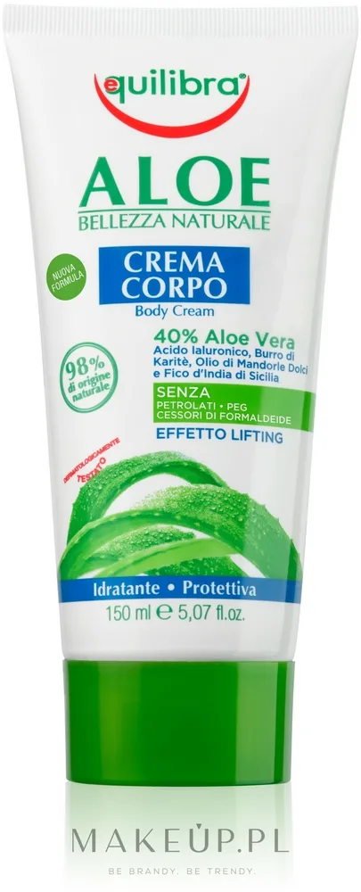 Крем для тела Equilibra Aloe Vera с алоэ вера увлажняющий 150 мл