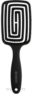 Щётка для волос с натуральной щетиной Lussoni Labyrinth Large Natural