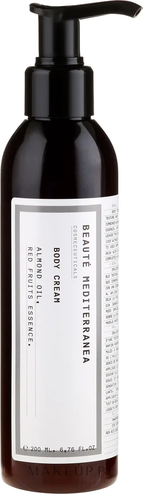 Крем для тела Beaute Mediterranea с миндальным маслом и красными фруктами 200 мл