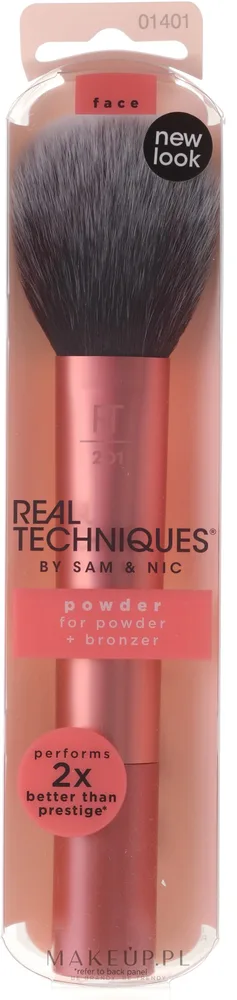 Кисть для пудры Real Techniques Powder Brush 201 розовая с плотной головкой