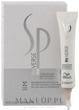 3-минутное восстанавливающее серум для волос Wella SP ReVerse 3 Minutes Hair Regenerating, 6 x 20 мл