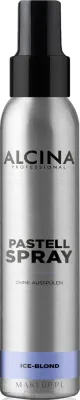Тонирующий спрей Alcina Pastell для светлых волос, оттенок Ice Blond, с пантенолом, 100 мл