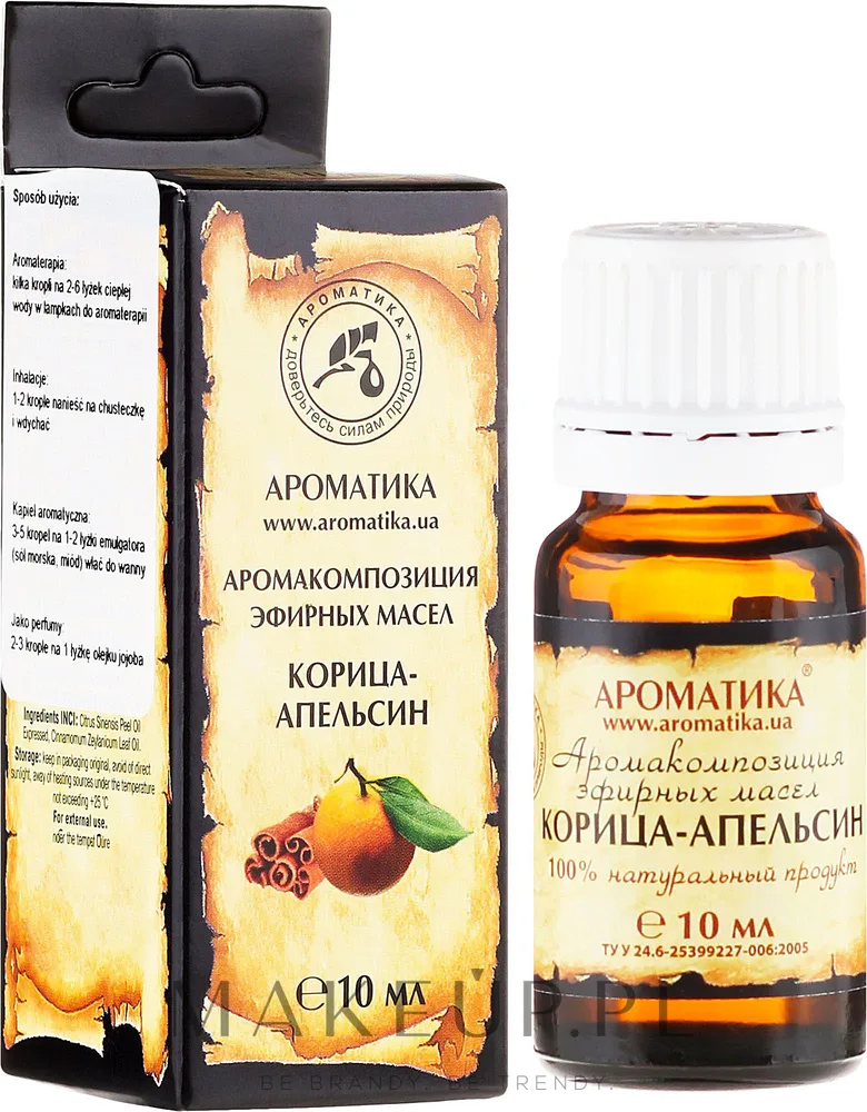 Композиция эфирных масел Aromatika Корица и апельсин 10 мл