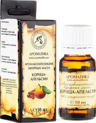 Композиция эфирных масел Aromatika Корица и апельсин 10 мл