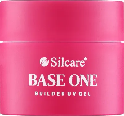Silcare UV Gel Builder Base One French Pink гель строительный для наращивания ногтей однофазный самовыравнивающийся камуфлирующий розовый, для лампы, маникюр
