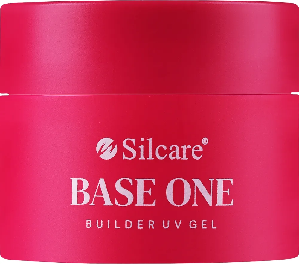 Silcare UV Gel Builder Base One French Pink гель строительный для наращивания ногтей однофазный самовыравнивающийся камуфлирующий розовый, для лампы, маникюр