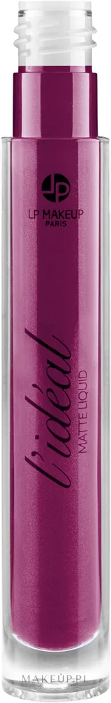 LP Makeup L'Ideal Matte Liquide Lipstick помада для губ жидкая матовая 4 мл, стойкий матовый финиш, плотный пигмент, точный аппликатор, оттенок Prune Gourmande