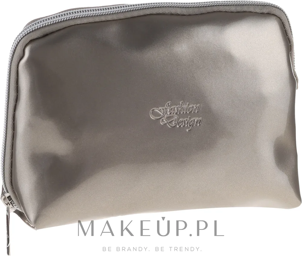 Косметичка Top Choice Fashion Design 97034 из полиэстера, серебристая, 18х13х6 см
