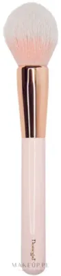 Кисть для макияжа лица Donegal Pink Ink 4217 розовая с мягким ворсом, 19 см