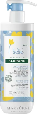 Очищающий крем для тела и волос Klorane Bebe Cleansing Cream with Cold Cream детский 2-в-1 500 мл