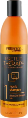 Шампунь Prosalon Protein Therapy Keratin Complex для сухих, повреждённых волос, без парабенов, 1000 г