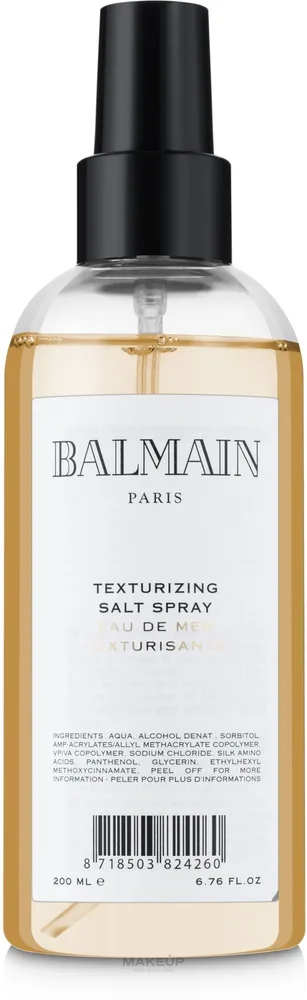 Текстурирующий солевой спрей Balmain Paris Hair Couture для эффекта пляжных волн, 50 мл