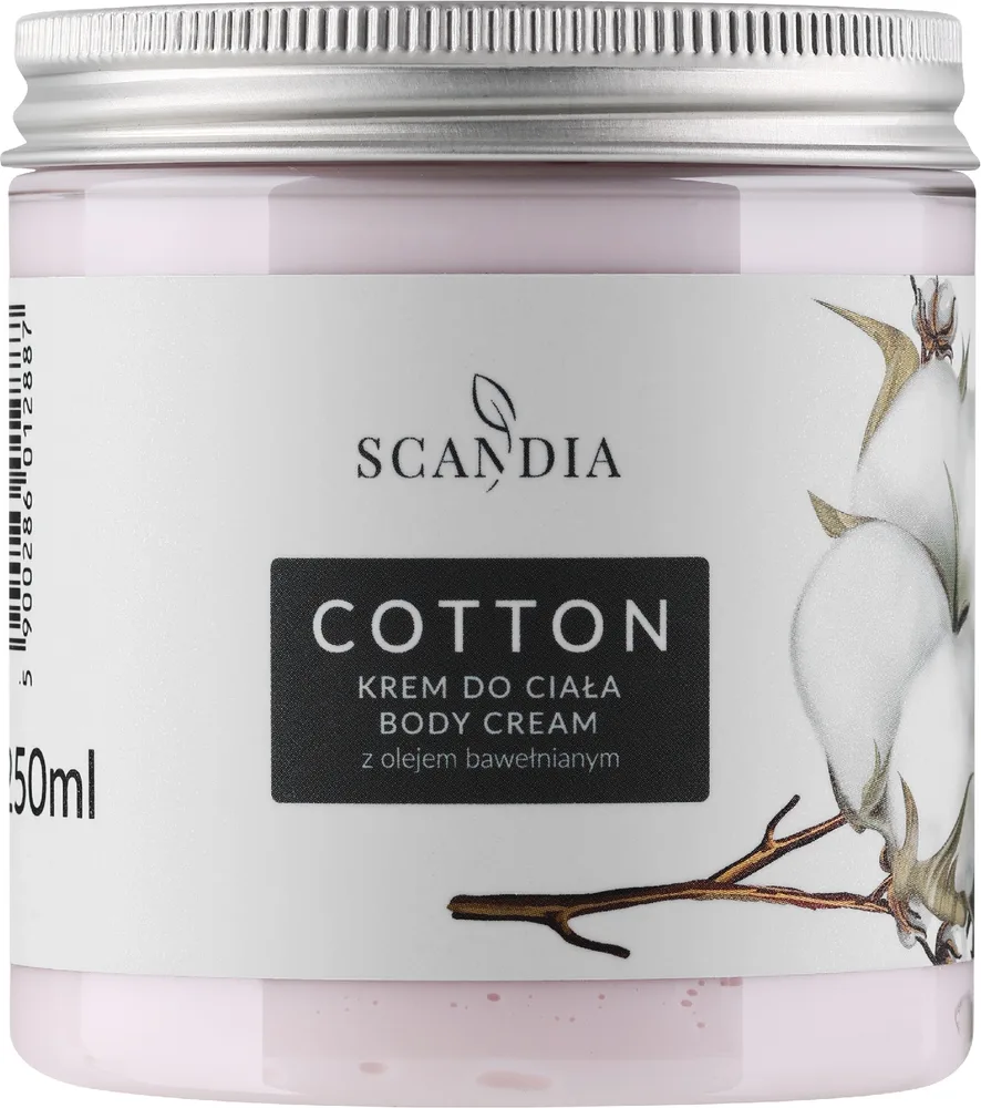 Крем для тела Scandia Cosmetics Cotton с хлопковым маслом увлажняющий 250 мл