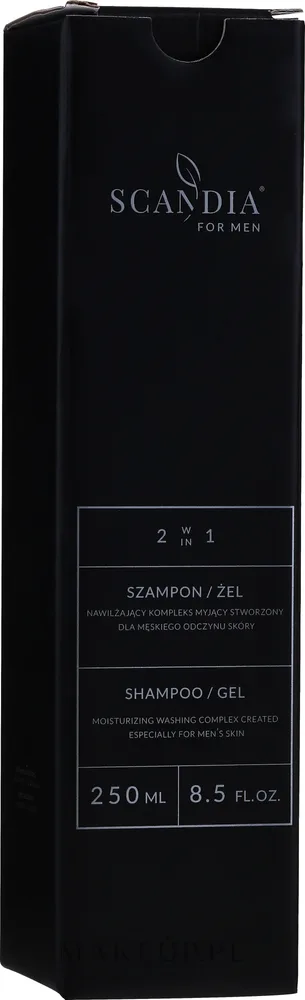 Шампунь и гель для душа 2 в 1 для мужчин Scandia Cosmetics, 250 мл