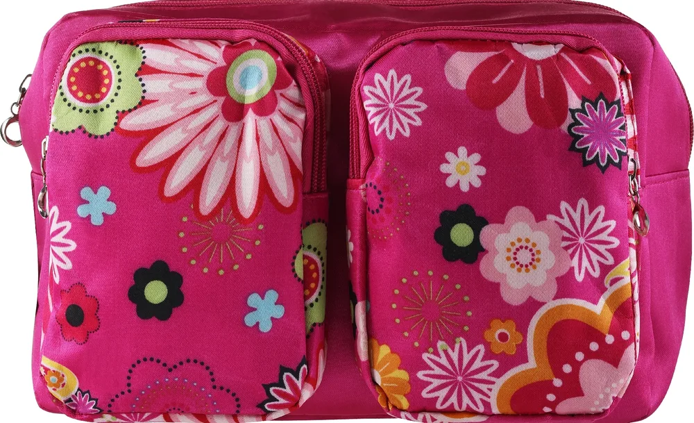 Косметичка Top Choice Flower Kuferek 92732 из полиэстера, розовая