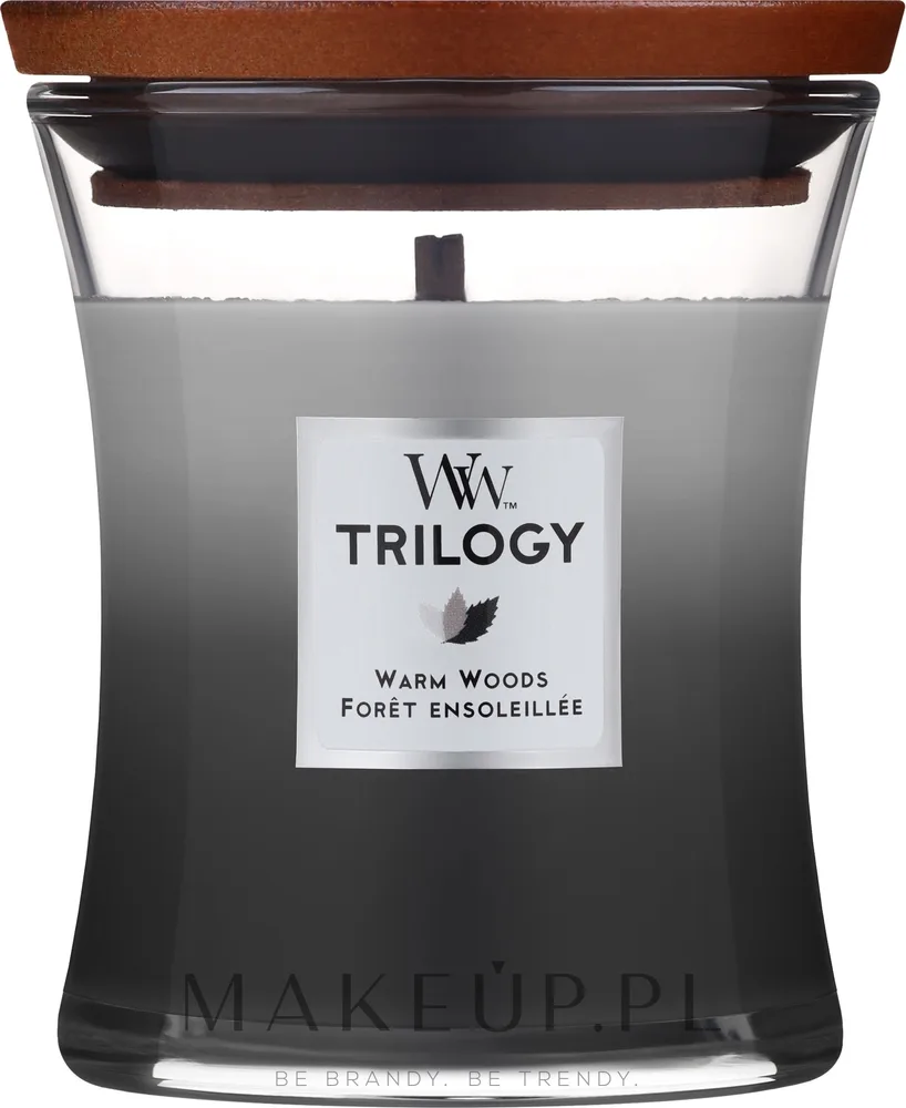 WoodWick WoodWick Hourglass Trilogy Candle Warm Woods - Ароматическая свеча Hourglass Trilogy Warm Woods, 275 г