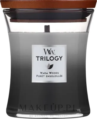 WoodWick WoodWick Hourglass Trilogy Candle Warm Woods - Ароматическая свеча Hourglass Trilogy Warm Woods, 275 г