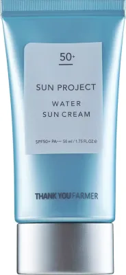 Крем для лица солнцезащитный Thank You Farmer Sun Project Water SPF50+ PA+++ с алоэ 50 мл