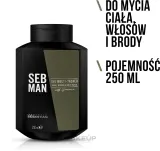 Гель для душа Sebastian Professional Seb Man The Multi-Tasker 3в1 волосы борода тело, гуарана и алоэ, 1000 мл — фото 3