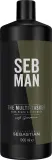 Гель для душа Sebastian Professional Seb Man The Multi-Tasker 3в1 волосы борода тело, гуарана и алоэ, 1000 мл — фото 7