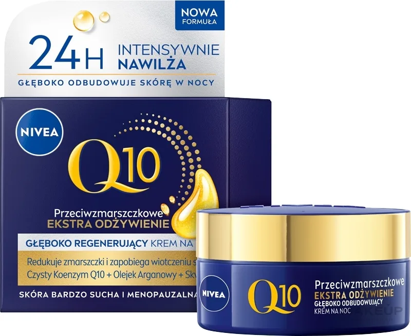 Крем для лица Nivea Visage Q10 Power Extra с коэнзимом Q10 ночной 50 мл