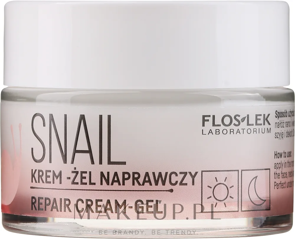 Крем-гель для лица Floslek Skin Care Expert All In One с муцином улитки восстанавливающий 50 мл