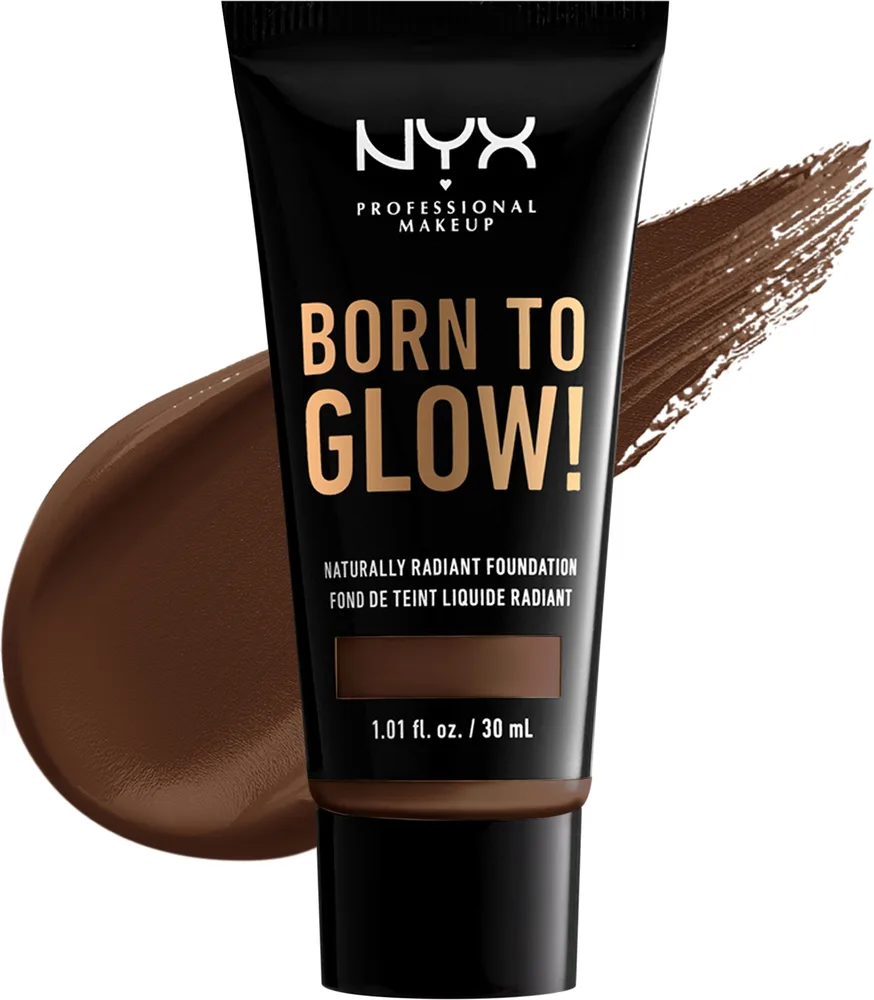 Тональный крем NYX Professional Makeup Born To Glow сияющий, 30 мл, оттенок 23 - Chestnut