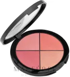 Палетка румян Aden Cosmetics Blusher Palette 4 оттенка — фото 1