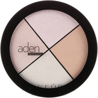 Палетка хайлайтеров для лица Aden Cosmetics Highlighter Palette 4 оттенка