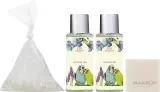 Набор Spa Moments Tropical Rain два геля для душа соль для ванны мыло и губка — фото 2