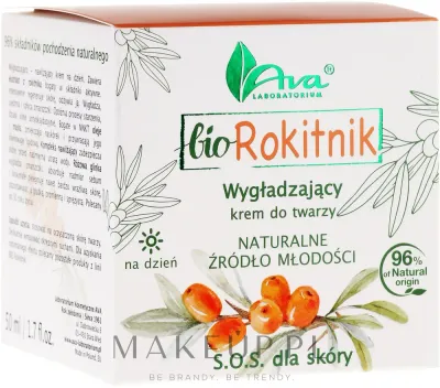 Крем для лица AVA Laboratorium Bio Rokitnik разглаживающий дневной с облепихой 50 мл