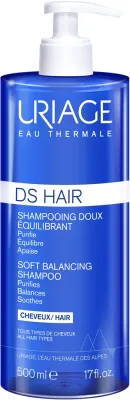 Шампунь Uriage DS Hair Soft Balancing против перхоти, с глицерином и гибискусом