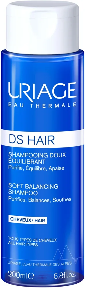Шампунь Uriage DS Hair Soft Balancing против перхоти, с глицерином и гибискусом