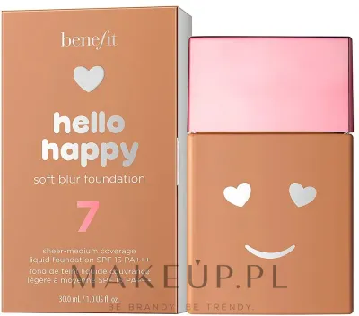 Тональная основа Benefit Hello Happy Soft Blur сияющая, 30 мл