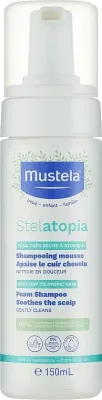Шампунь-пенка Mustela Stelatopia для младенцев, с маслом авокадо, без парабенов и фталатов, 150 мл