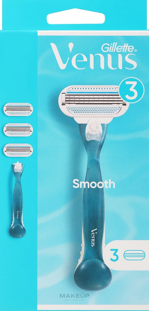 Набор Gillette Venus станок для бритья и три сменные кассеты с алоэ