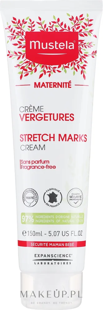 Крем для тела Mustela Maternité Stretch Marks Cream 3in1 для кожи склонной к растяжкам без запаха 150 мл