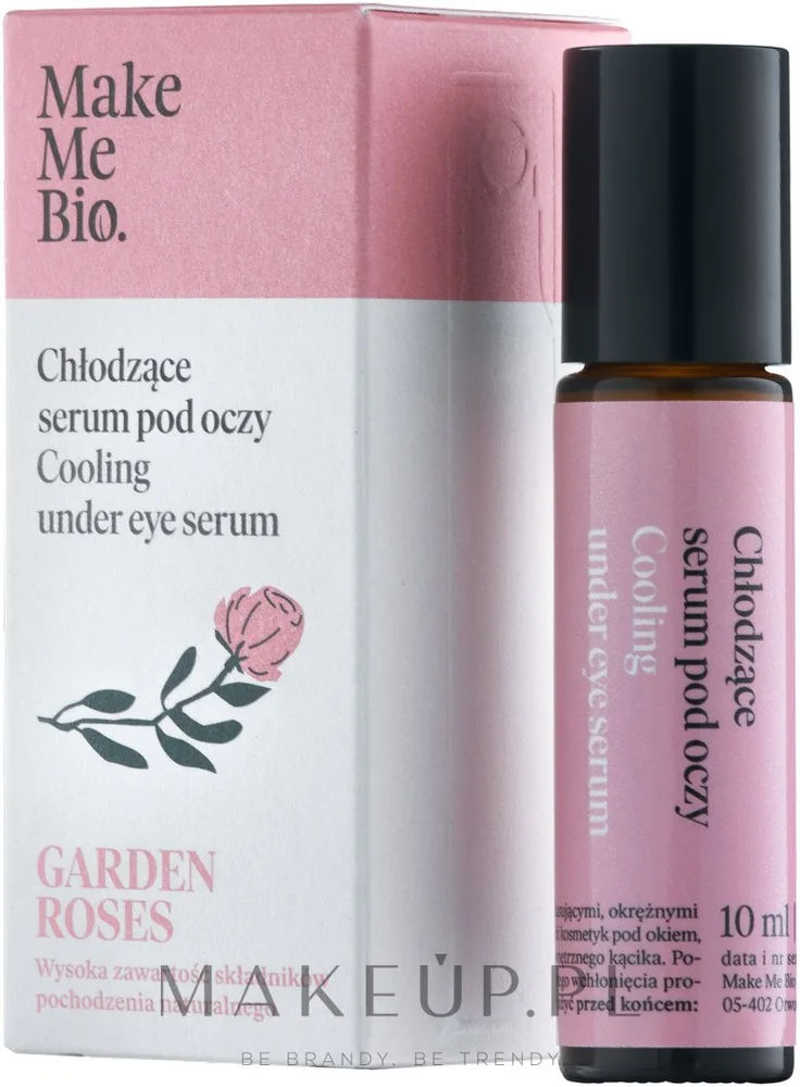 Сыворотка для области вокруг глаз Make Me Bio Garden Roses с розовой водой маслом шиповника и гиалуроновой кислотой 10 мл