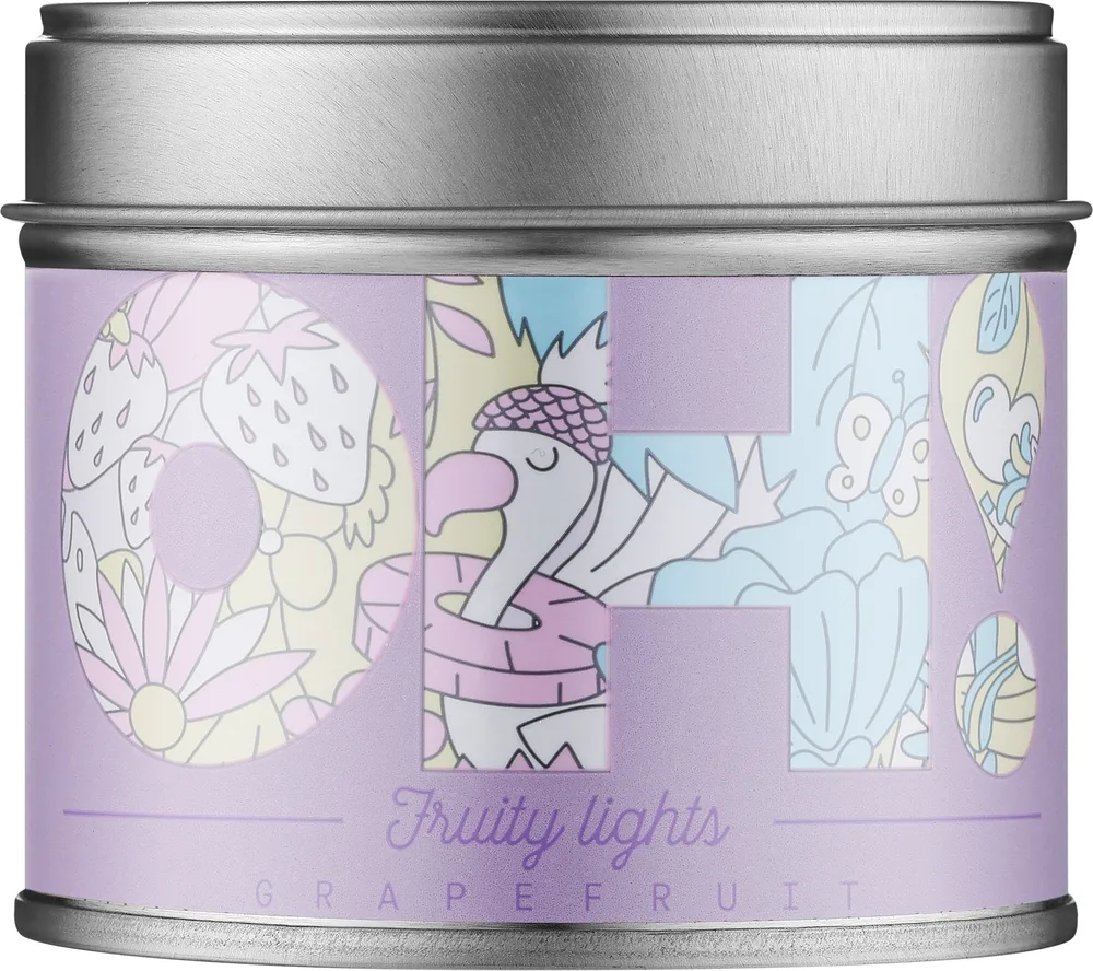 Oh!Tomi Oh!Tomi Fruity Lights Grapefruit Candle - Ароматическая свеча Грейпфрут Fruity Lights, 185 г
