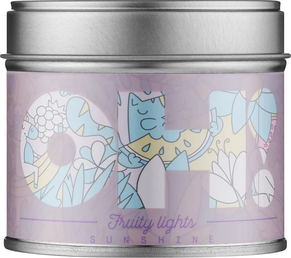 Oh!Tomi Oh!Tomi Fruity Lights Sunshine Candle - Ароматическая свеча Солнечный блеск Fruity Lights, 185 г