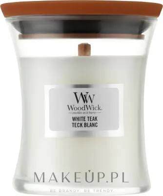 WoodWick WoodWick Hourglass Candle White Teak - Ароматическая свеча в стекле Hourglass White Teak, 275–