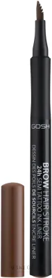 Gosh Copenhagen Kredka-liner do brwi - Карандаш-лайнер для бровей Gosh Brow Hair Stroke 24H Semi Tatoo Brow Liner водостойкий, стойкость до 24 часов, 1 мл