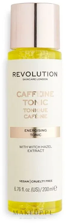 Тонизирующий тоник Revolution Skincare с кофеином и гамамелисом, 200 мл