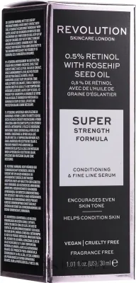 Сыворотка для лица Revolution Skincare Retinol 0,5% с ретинолом маслом шиповника и виноградных косточек 30 мл