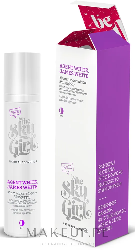 Крем для лица Be The Sky Girl Agent White с подтягивающим эффектом для выравнивания тона 50 мл