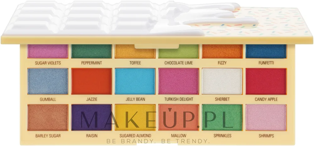 Палетка теней для век I Heart Revolution Chocolate Palette Sprinkles 18 оттенков