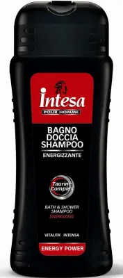 Шампунь-гель для душа Intesa Energy Power для мужчин, с таурином и кофеином, 500 мл