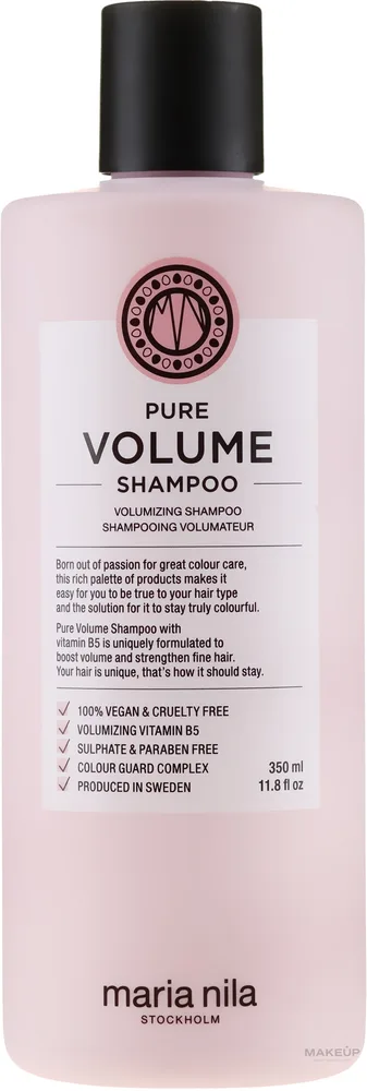 Шампунь Maria Nila Pure Volume укрепляющий для объёма волос, с витамином В5
